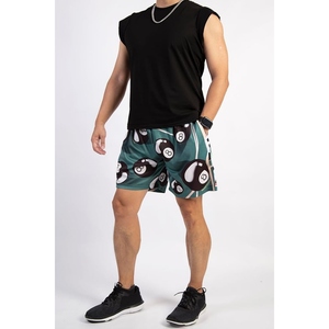 Shorts de basket-ball pour hommes avec imprimé de boules de billard, tissu en maille léger, shorts d'entraînement pour le sport, la gym et la remise en forme - Product Image 5