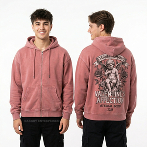 เสื้อฮู้ดซิปแบบหนาสำหรับผู้ชาย ลายกราฟิกหัวใจตามหลักกายวิภาค สไตล์สตรีทแวร์ ผลิตโดยผู้ผลิตเสื้อฮู้ดซิปแบบเต็มตัว - Product Image 6