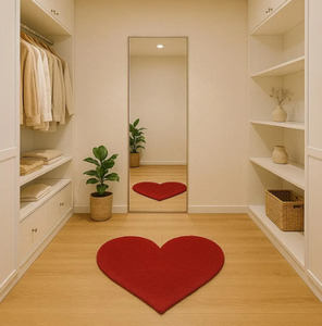 KNOT <b>RUG</b> hand tufted wool high quality red heart pattern hand made eco friendly shape <b>rug</b> for Living room kids hotels office - Product Image 6