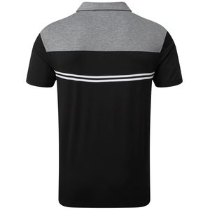 Chemise à manches courtes unie pour homme, décontractée, tricotée, coupe classique, 100% polyester, séchage rapide - Product Image 5