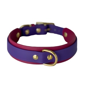 ปลอกคอสุนัขหนังนิ่มงานทำมือพร้อมอุปกรณ์ทองเหลืองขายส่งผู้ผลิตและจัดจำหน่ายทุกขนาด - Product Image 3