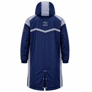 Premium Unisex Swim Parka Waterproof Windproof Fleece Lined Long <b>Jacket</b> for Swimmers Surfing Pool and Outdoor Use - Product Image 2
