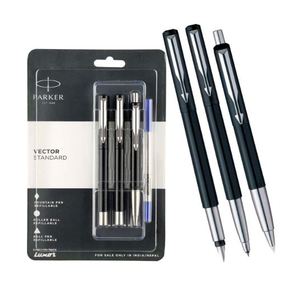 Bolígrafo y Pluma Estilográfica Parker Vector Standard (Negro) - Product Image 1
