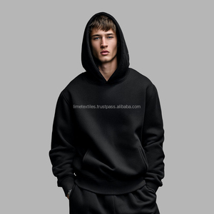 Nouveau sweat à capuche unisexe coupe classique en polaire polyester 600 g/m² coupe-vent et respirant, avec logo brodé personnalisé position avant - Product Image 6