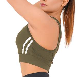 Soutien-gorge de sport dos nageur pour femme, haute qualité, pour la course, la gym, le yoga, avec bretelles spaghetti et dos en T, vêtements de fitness, fabricant sur mesure - Product Image 3