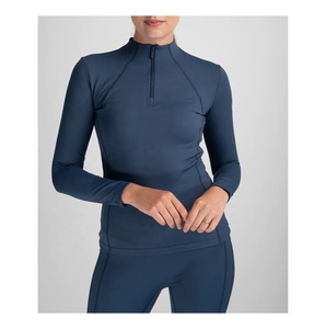 Female Horse Riding Training Shirt Breathable <b>Long</b> <b>Sleeve</b> Stretch Fabric Designed for Performance and Movement - Product Image 1