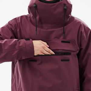 Veste de ski pour homme avec trous pour les pouces, sublimation, imperméable, coupe-vent, isolée, à capuche, chaude - Product Image 4