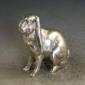 Elegante Escultura de Conejo de Aluminio Fundido, Figura Decorativa de Conejo de Metal para Jardín, Césped, Patio, Balcón, Decoración del Hogar - Product Image 4