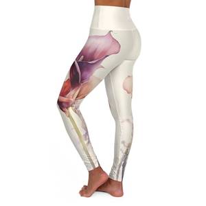 Nuevas llegadas: Leggings de gimnasio para mujer de cintura alta, transpirables, de secado rápido, ecológicos, con diseño en T, color personalizado, patrón sólido, para yoga y fitness. - Product Image 4