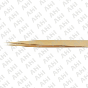 Pince à épiler professionnelle en acier inoxydable AHI, pointe fine, vente en gros, personnalisable, précision anti-statique, 14 cm - Product Image 2