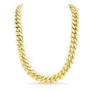 Collier chaîne cubaine en acier inoxydable style hip-hop, bijou de mode élégant et unisexe, idéal pour la vente en gros et comme cadeau. - Product Image 1