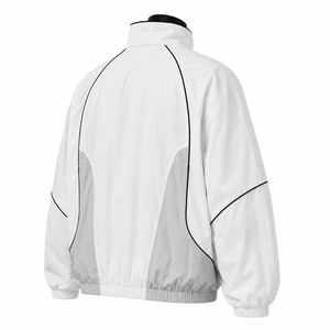 <b>Reversible</b> Color Blocking OEM Custom Waterproof and Windproof Outdoor <b>Jackets</b> Running Black Hooded Windbreaker <b>Jacket</b> for <b>Men</b> - Product Image 2