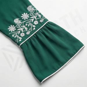 Ensemble Abaya Modeste et Ample à Manches Chauve-Souris Personnalisées, Brodé, Style Dubaï Turc, pour Ramadan et l'Aïd, Mode Islamique - Product Image 5