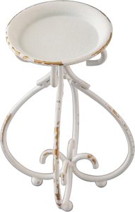 Support à bougies vintage en métal blanc, décoratif, pour la décoration de la maison, centre de table, décoration de mariage, salon - Product Image 2