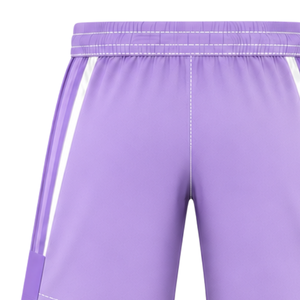 Pantalones Cortos de Rugby Blancos con Lavanda Personalizados, Uniforme de Equipo Transpirable y Ligero, Ropa Deportiva de Entrenamiento Personalizada, Pantalones Cortos Deportivos de Alto Rendimiento - Product Image 3