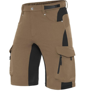 Shorts décontractés pour hommes en molleton 100 % coton, coupe classique, taille haute élastique, anti-plis, multi-poches, couleur personnalisée brodée - Product Image 1