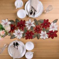 Set de 1 dessous-de-plat carré Kairaus moderne vintage, brodé à la main, multicolore, en dentelle et tissu, motif floral, pour la cuisine