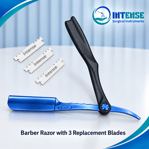 Professional Barber Straight <b>Razor</b> Stainless Steel Shaving <b>Razor</b> with Replaceable Blades <b>for</b> <b>Men</b> Salon Hair Cutting Grooming Too - Product Image 1