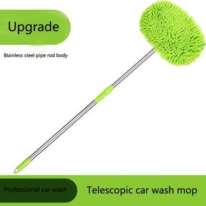Spazzola Telescopica in Ciniglia per Lavaggio Auto (Petiolate) - Strumento per Dettagli Auto, Pneumatici e Pulizia con Mop e Spazzole - Product Image 3