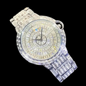 Men Hip Hop Brand Full Iced Out Diamond Jewelry Gold <b>Wristwatch</b> Fashion Man 2025 New Moissanite Diamond Wrist Watch - Product Image 4