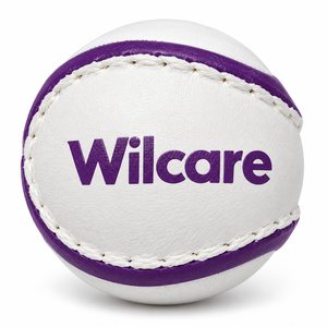 Ballons de GAA Wilcare en cuir blanc avec surpiqûres, portables pour le soulagement musculaire, haute qualité, taille GAA, noyau en PU - Product Image 2