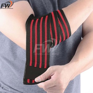 ผ้าพันเข่าสำหรับยกน้ำหนัก OEM Gym Powerlifting พร้อมโลโก้สั่งทำ อุปกรณ์เสริมเพาะกายแบบยืดหยุ่น ผ้าพันเข่าสำหรับยกน้ำหนัก มีจำหน่าย - Product Image 3