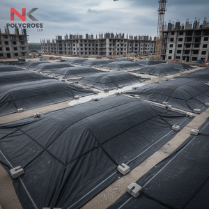 Lámina de Curado de Concreto RCC de Calidad Industrial, Estabilizada con UV, Impermeable, para Construcción de Edificios y Protección de Columnas - Product Image 5