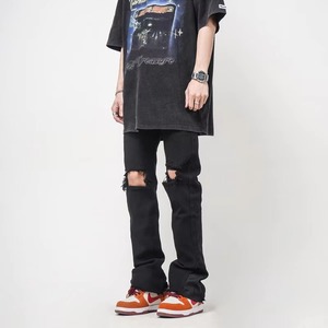 Pantalones de Hombre de Invierno, Corte Recto, Nueva Moda, Lavados, Sólidos, Transpirables, Ecológicos, de Secado Rápido, Elásticos, 100% Algodón, Casuales - Product Image 2