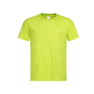 T-shirts pour hommes en coton polyester coupe classique couleur blanche manches courtes - Product Image 5