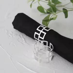 Anillo de Servilleta Metálico de Lujo para Decoración de Banquetes, Bodas y Fiestas - Product Image 6