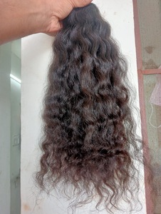 Extensiones de Cabello Remy Auténticas del Sur de la India, Doble Trama, Rizado Profundo, Cabello a Granel para Tejido de Cabello - Product Image 2