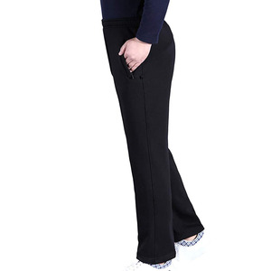 Pantalones Anchos de Algodón 100% Hechos a Medida para Mujer, Estilo Hip Hop, Pantalones de Invierno a la Moda con Frente Plano y Cremallera Lateral Completa - Product Image 2
