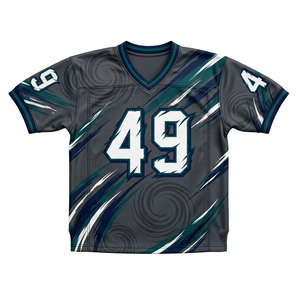 Camiseta de Fútbol Americano de Manga Corta Transpirable con Diseño Personalizado al por Mayor, Impresa con el Logotipo OEM para Venta en Línea - Product Image 1