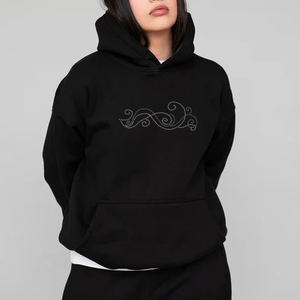 เสื้อฮู้ดดี้คุณภาพสูง ทรงโอเวอร์ไซส์ ผ้าคอตตอนผสมเนื้อหนา สีตามสั่ง สำหรับผู้ชาย ประดับด้วยคริสตัล - Product Image 3