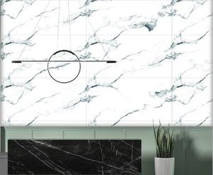 กระเบื้องพอร์ซเลนขัดเงาสีขาวคาราร่า ดีไซน์ทันสมัย ขนาด 600x1200 มม. กระเบื้องปูพื้นพอร์ซเลนเคลือบเงา ดีไซน์ล่าสุด - Product Image 3