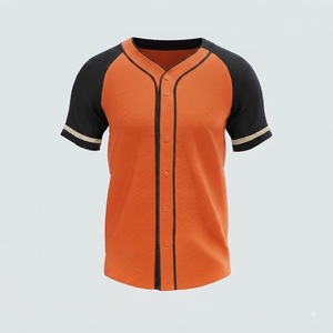 Camiseta de Béisbol Unisex Blanca y Negra de Manga Corta con Botones al Frente, Color Sólido, Poliéster Transpirable, Corte Regular, para Adultos, Todas las Temporadas - Product Image 6