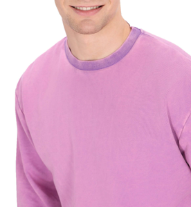 Sudadera con capucha extragrande para hombre, de mezcla de algodón estampada a color con logo frontal, ecológica y de tela gruesa. - Product Image 4