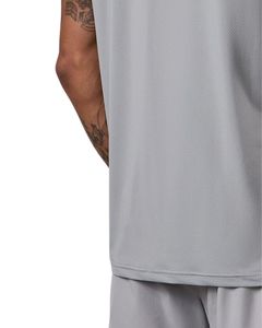 Camiseta Deportiva para Hombre, Color Gris Claro, con Ribete, Cuello Redondo, Manga Corta, Transpirable, para Uso Diario y Fitness de Verano - Product Image 4