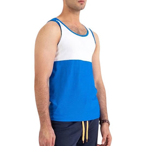 เสื้อยืดกีฬาแบบเรียบ รุ่นใหม่ สำหรับผู้ชาย ผ้าคอตตอนผสมสแปนเด็กซ์ 180 GSM เสื้อกล้าม Homme Tank Top 2026 - Product Image 4