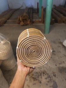 Ensemble de 5 paniers ronds en rotin faits à la main, paniers de rangement en rotin naturel, modernes et multifonctionnels, fabriqués au Vietnam - Product Image 4