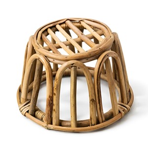 Rattan plant stand flower <b>pot</b> basket <b>holder</b> for indoor plants eco-friendly floor planter racks - Product Image 1