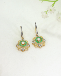 Pendientes Empress Flora, Elegantes Pendientes Colgantes con Diseño Floral para Mujer, Ideales para Fiestas, Bodas, Eventos Nocturnos, Joyería de Moda, Regalo - Product Image 4