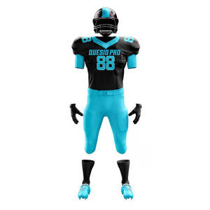 Uniformes de Fútbol Americano Personalizados de Alta Calidad para Hombre, Manga Corta, Tallas Grandes, Conjuntos Transpirables, Tela Antibacteriana Sublimada - Product Image 5