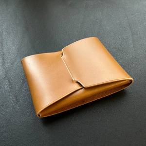 Durable Full Grain Leather Stitchless <b>Wallet</b> Long Lasting Seamless Design Minimalist Slim Card Holder Case LSSW-0026 - Product Image 1