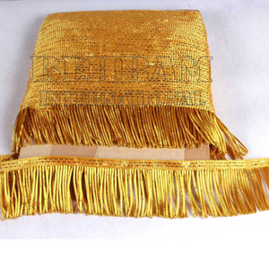 Frange en fil d'or de qualité supérieure, garnitures torsadées métalliques antiques pour uniformes de cérémonie et drapeaux historiques - Product Image 1