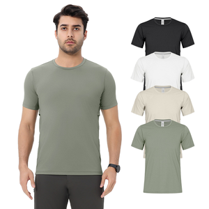 Best Selling <b>Men's</b> Fitness Crew T-<b>Shirt</b> 100% Cotton Durable Comfortable Regular Fit Design Casual Solid Breathable <b>Compressed</b> - Product Image 2