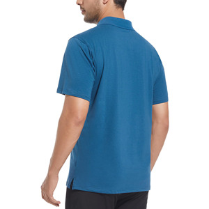 Hot Sales Custom Logo Casual Style Outdoor Golf Short Sleeve Polo Shirts Silk Screen Print Regular Fit Men's Polo Shirts - Product Image 3
