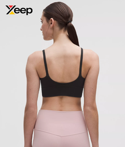 เสื้อชั้นในกีฬาโยคะคุณภาพสูงสำหรับผู้หญิง XEEP รุ่น XC-SB-130 แบบเรียบง่าย ระบายอากาศได้ดี สายปรับได้ แผ่นรองถอดออกได้ รองรับได้ดีเยี่ยม แห้งเร็ว - Product Image 2