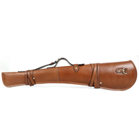 Sac à fusil en cuir véritable le plus vendu, personnalisable OEM, design réglable, sac à fusil professionnel en cuir