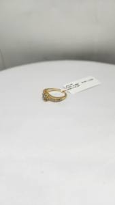 Anillo Moderno de Oro de 9K para Mujer con Diamante Natural de Color HI y Pureza SI de 0.36 Ct, Chapado en Rodio, Lujoso, Certificado por IGI, 2.48g - Product Image 2